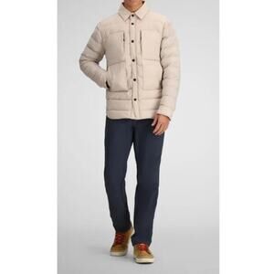 Obermeyer Men's Cement Explorer Down Shirt Jacket Size S